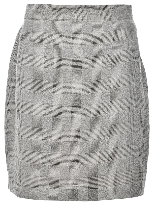 Checked Skirt - M