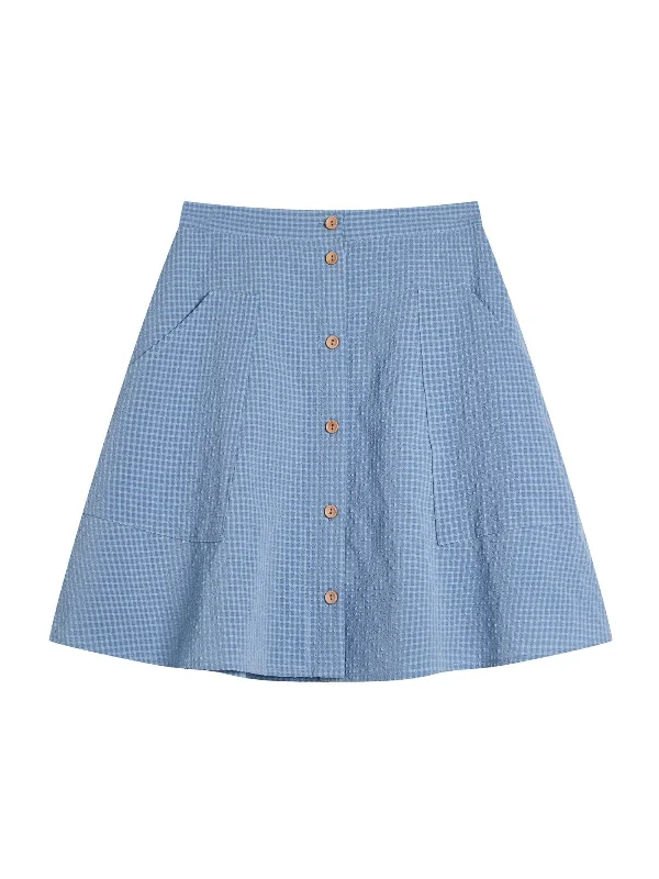 Connie Textured Checker Mini Skirt*