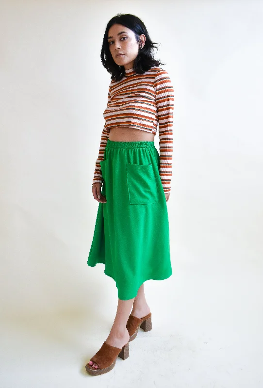 Eva Midi Skirt in Spinach