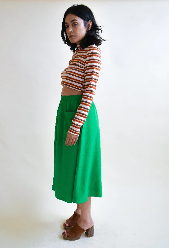 Eva Midi Skirt in Spinach