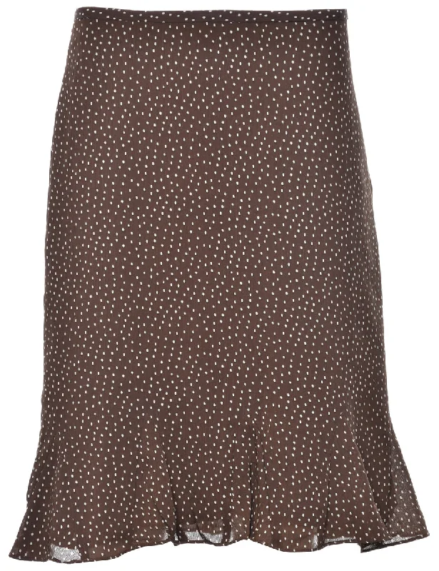 Polka Dots Pencil Skirt - M