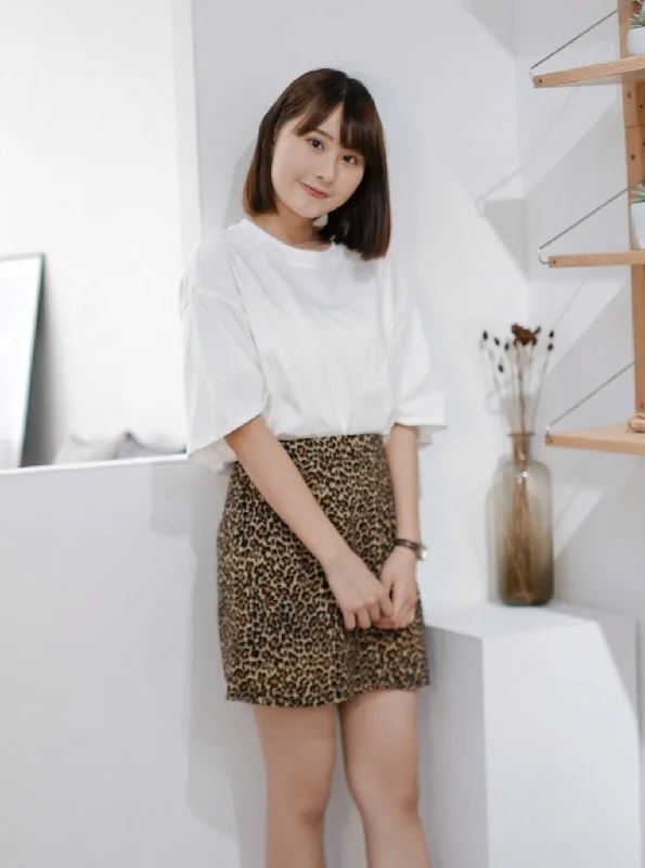 Printed Mini Skirt*