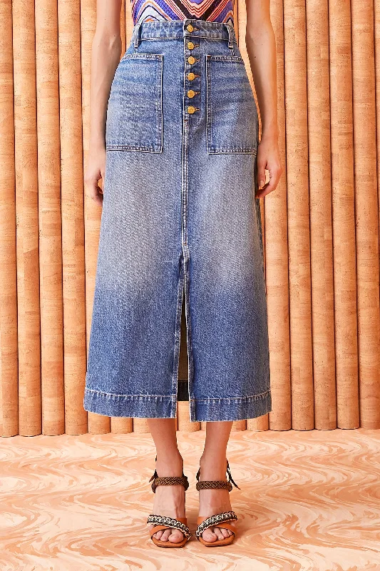 Ulla Johnson Bea Denim Skirt