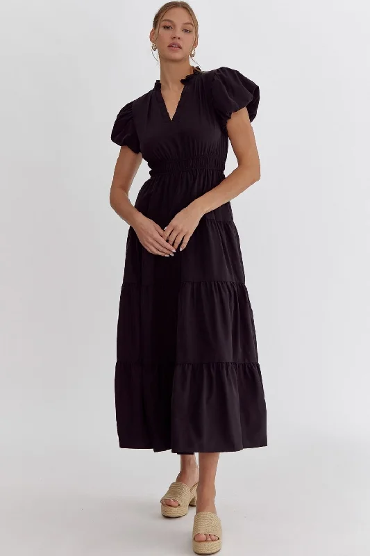 Summer Inspiration Black Maxi Dress