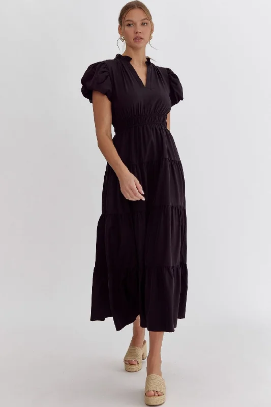 Summer Inspiration Black Maxi Dress