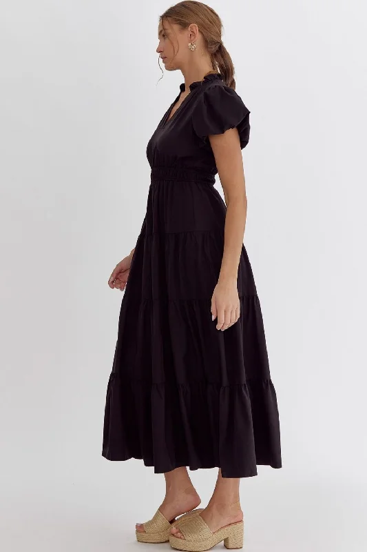 Summer Inspiration Black Maxi Dress