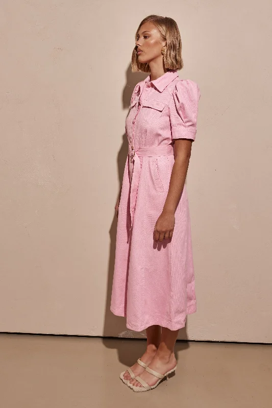 Garda Maxi Dress (Pink)