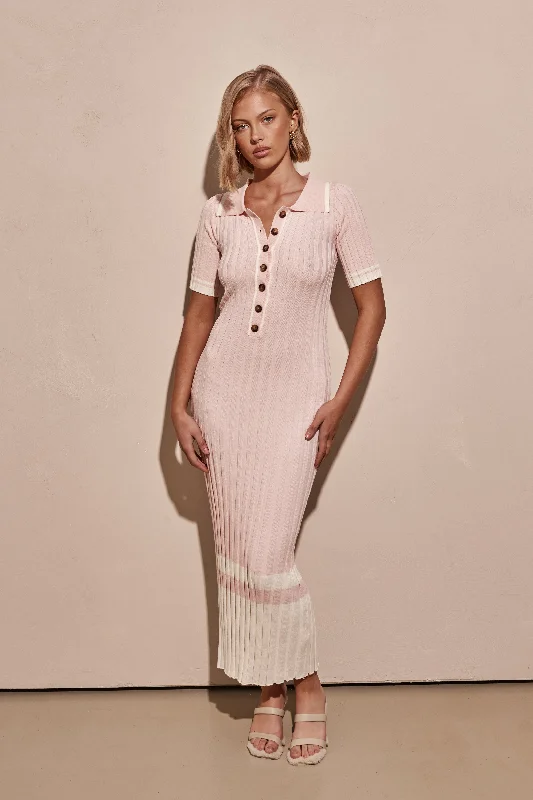 Hadley Knit Maxi Dress (Pink)