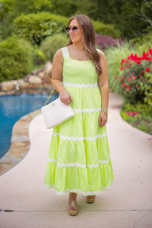 Summer Squeeze Lime Midi Dress