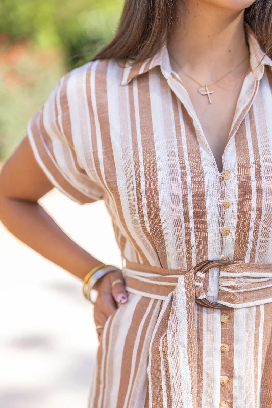 Mocha Cream Latte Maxi Dress