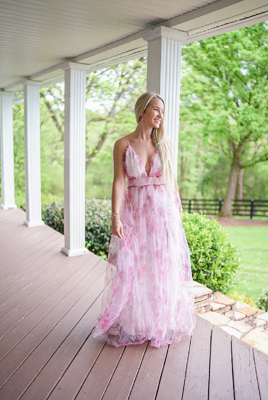 In Bloom Pink Maxi Dress