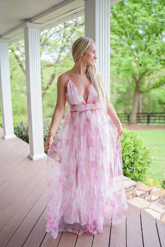 In Bloom Pink Maxi Dress