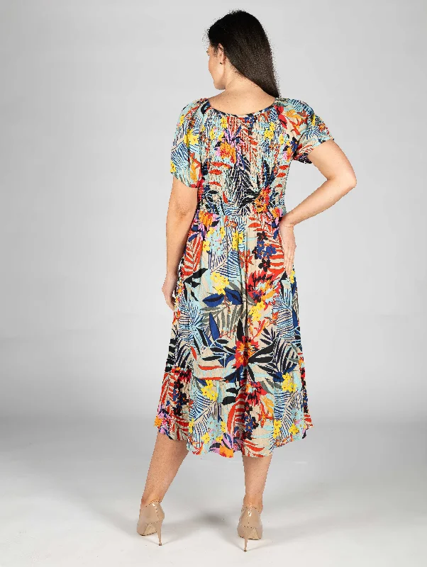 Tropical Print dress