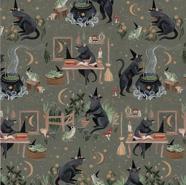 5149 Witchy Cats Vintage Dress