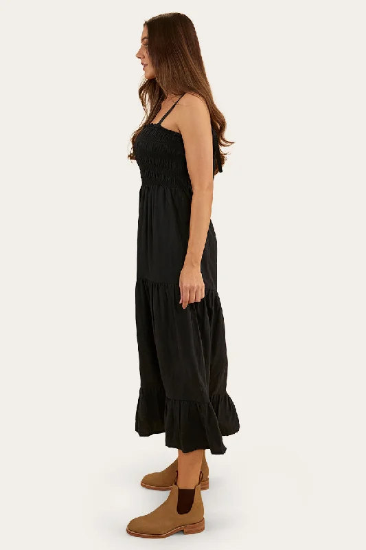 Rosabel Womens Maxi Dress - Black