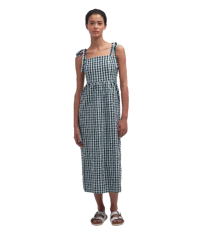 Abigail Gingham Midi Dress - Multi